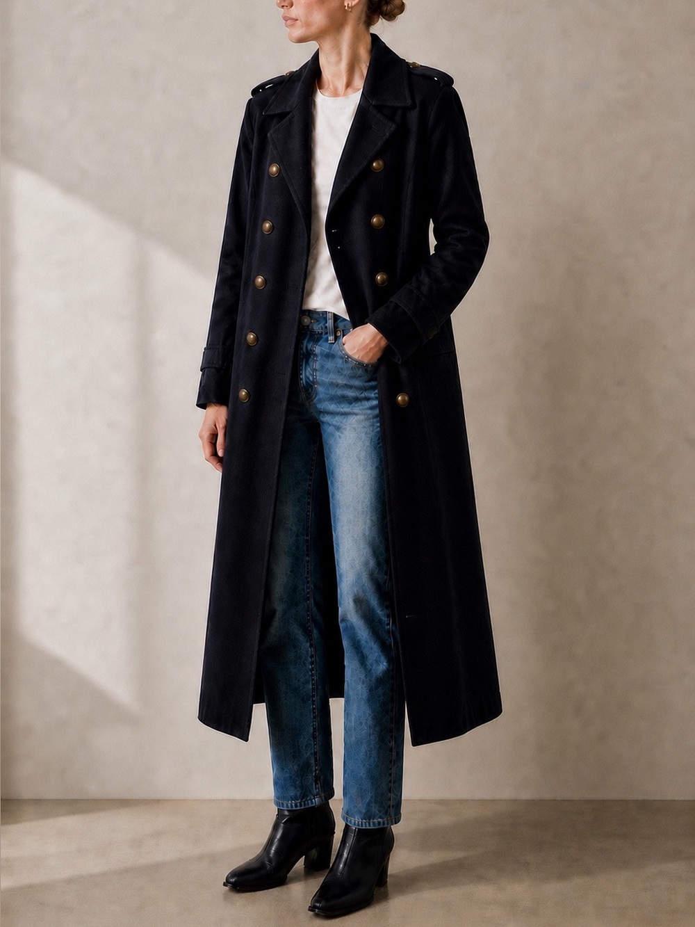 Vintage Burberry London Navy Military Coat – Size 12 - Great Upcycle